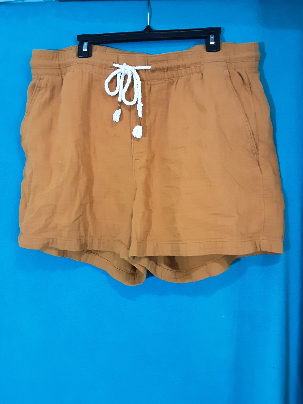 Old Navy Rust Colored Drawstring Cotton Shorts